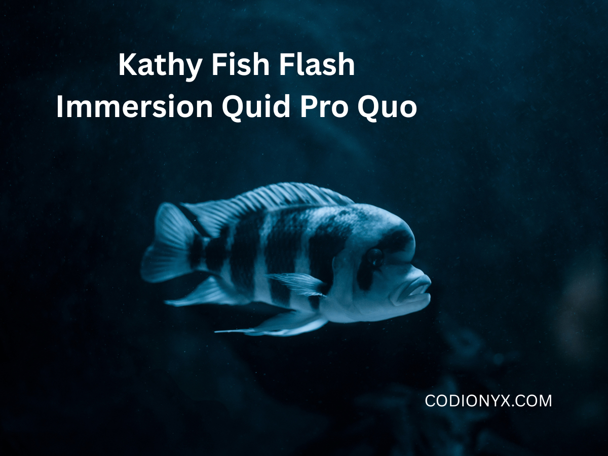 Kathy Fish Flash Immersion Quid Pro Quo
