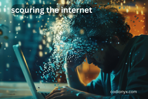 scouring the internet