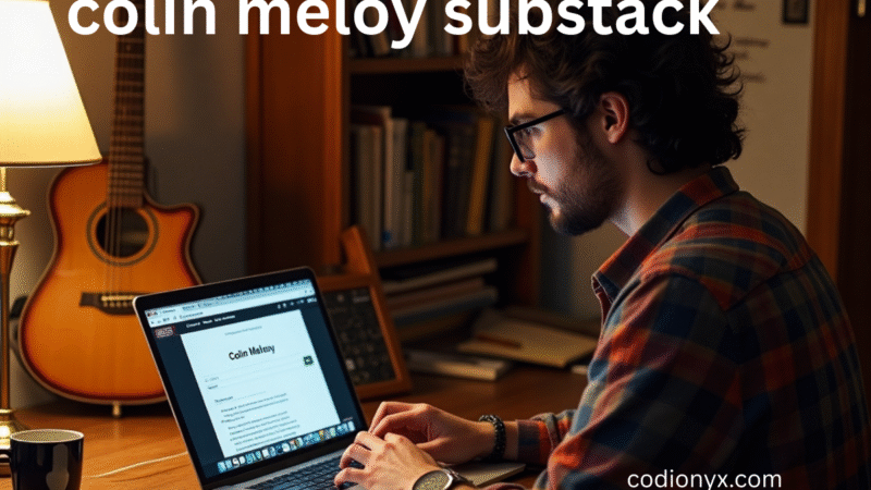 Colin Meloy Substack: Exploring The Machine Shop — A Singer‑Songwriter’s Creative Journal.